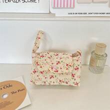 3-Layer Floral Print Digital Storage Bag, Cute Camera Protective Case With Handle, Large Capacity Multi-Layer Storage Design, Scientific Partitioning For Easy Organization Of Camera, Phone, Data Cable, USB Drive, Hard Drive And Other Digital Accessories, Thick Shock-Absorbing Lining Effectively Cushions And Protects Devices From Drops, Lightweight Hand-Carried Suitable For Daily Commute, Travel And Dorm Storage, Essential For Back-To-School And Vacation Season, High Cost-Performance Choice For Digital Enthusiasts, Keep Your Digital Accessories Organized In One Bag - View 13