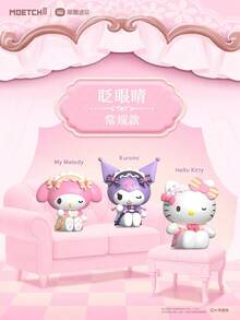 (隨機1件) 正版授權 Sanrio 星座桌面擺飾，Hello Kitty 主題迷你桌面裝飾，成人居家造型配件，14+ - 彩色 - 查看 4