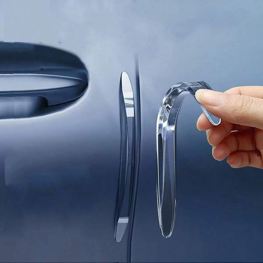 Tira protectora invisible para el borde de la puerta del coche, protector de borde de apertura de la puerta del coche, accesorio antiarañazos, tira adhesiva de protección para el espejo retrovisor - A - Ver 1