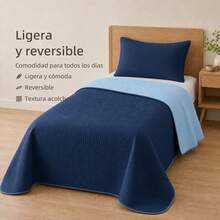 POLIGONO Quilt Sets - Navy Blue - View 4