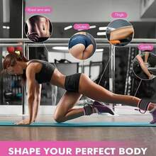 1 Set All-In-One Resistance Band Set, Help You Build Perfect Peach Butt, Suitable For Glute Kickback Training, Hip Shaping And Home Fitness - A - View 6