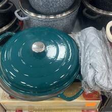 30cm Enamel Cast Iron Dutch Oven With Lid, 4L Round Casserole Pot With Gloves For Kitchen, Dining And Home Cooking - View 9