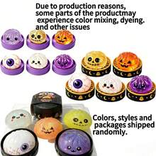 1pc New Hot-Selling Practical Fun Creative Portable Cute Stress Relief Halloween Ghost Bun Squishy Toy Halloween - Multicolor - View 9