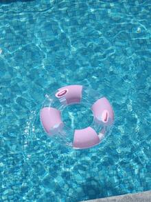 Light Purple Transparent Glitter Mesh Inflatable Water Hammock, Adult Pool Floating Lounge Chair, Summer Swimming Pool Lake Beach Toy - Multicolor - View 8