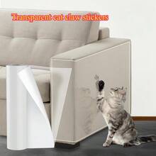 1 Roll Anti-Cat Scratch Furniture Protection Tape, Self-Adhesive PVC Transparent Tape, Sofa Protection PadSticker, Suitable For Sofa, Pet Supplies, Cat ScratchingBoard, Cat Accessories - 30cmX300cm - View 4