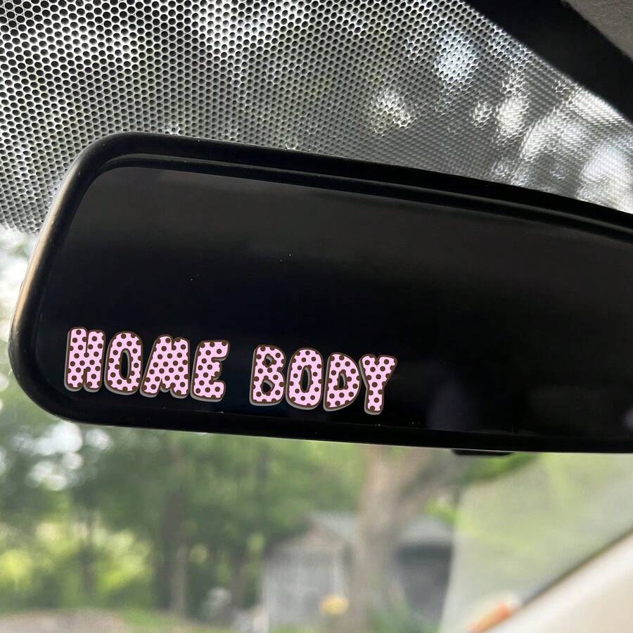 Stiker Mobil Homebody - Stiker Vinyl, Cocok untuk Mobil, Laptop, Botol Minum, dll. Stiker Aksesoris Mobil. - orang rumahan - View 1