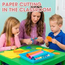 15 Pcs Activity Plastic Art Trays 14.57x 10.63x 1.77 Inch Large Crafts Organizer Serving Storage Tray Kids School Classroom Project Painting Home Organizing Supply (Pastel) - Pastel - View 6