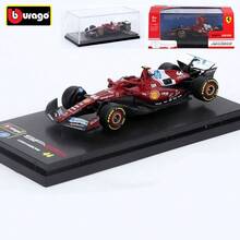 Burago – 1:64 比例合金 F1 賽車模型;精細還原的 F1 單座賽車複製品,附展示盒;建議 14 歲以上使用 - 彩色 - 查看 16