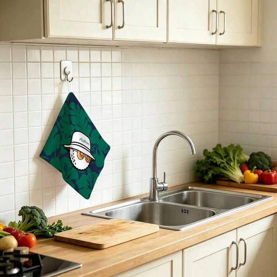 Hanging Hanging Style Hand Wiping Towel Polyester Cotton Anti-fade For Indoor Kitchen Living Room Fashion M- - z2 - Ver 1