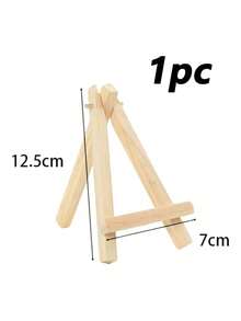 10pcs Wooden Easel Frame Wedding Table Number Card Holder Photo Display Stand, Handmade Painting Art Supplies Home Decor, Natural Wood Tripod Display Stand Conference Wedding Table Card Holder Display Stand Painting Craft - Multicolor - View 10
