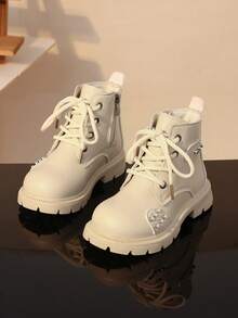 Children's Boots, New Style Single Lining Anti-Slip Casual Boots - Beige - View 2