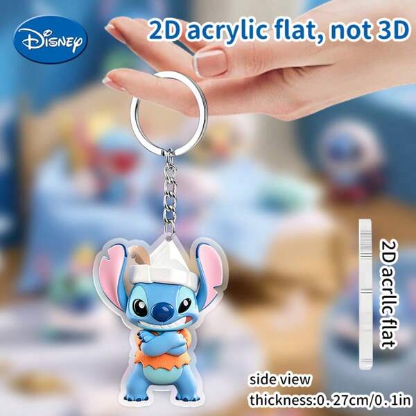 Stitch Men's Creative Keychain Stitch Cute Letter Decor - Bag Charm, Car Key Ring, Rearview Mirror Pendant - Suitable For Father's Day, Easter, Halloween, Christmas, Birthday, Back To School Gifts Cute Keychain, Women's Keychain, Key Chain, Keychain Pendant, Women's Car Accessories, Back To School, Mexico