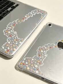 3pcs Sea Salt Colorful Beach Style Starfish Shell Chain Decorative Stickers, Mini Conch Shell Pearl Waterproof Self-Adhesive Decals For Tablet, Phone Case, Laptop, Digital Product Appearance Decoration - Starfish Shell Pearl - View 3