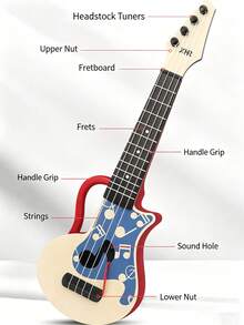 Children's Musical Instrument Guitar Toy Mini Bass Simulation Can Play Ukulele Girl Gift Toy - Multicolor - View 4