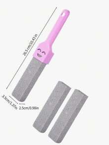 4PCS/2PCS/1PC Pumice Stone For Cleaning With 1 Universal Handle,Grey Pumice Stone Cleaner For Cleaning Toilets, Bathrooms,Kitchens,Spas,Pools Limescale Remover Toilet Brushes - Multiple Styles - View 12