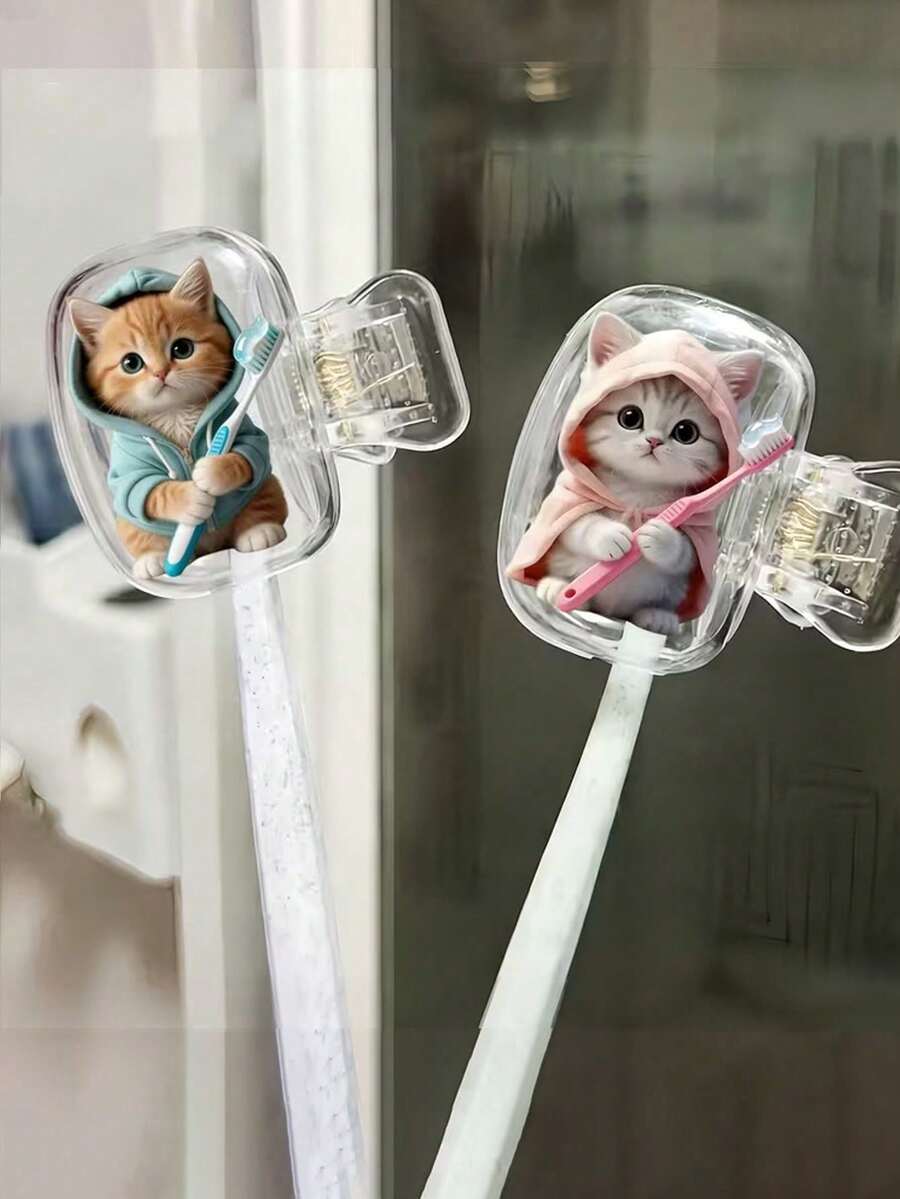 1/2/4pcs Portable Toothbrush Head Covers, Storage Box, Toothbrush Protective Sleeve Holder, Bathroom Essentials, Daily Use And Outdoor Travel, Perfect Gift For Lovers, Friends, Family, Teachers, Travel Enthusiasts, Home And Dorm Essentials