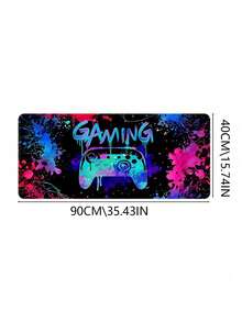 Neon Game Sliding Mouse Pad-Non-Slip And Durable Rubber Lock Edge, Suitable For Gamers, Offices And Families-Various Sizes Of Optional Table Pad, Desktop Pad, Cute Table Pad Bright Game Machine Printed Desktop Mouse Pad - View 15