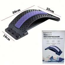 Multifunctional Lumbar Massager & Stretcher Space-Saving, High Load-Bearing. For Men & Women, Fitness Beginners And Enthusiasts. Perfect For Home & Gym. - Multi-color Random - View 3