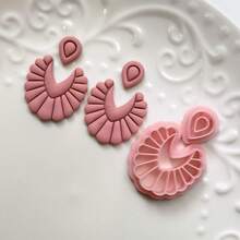 Polymer Clay Cutting Tools Such As Sun Face, Floral Arches, Geometric Molds, Suitable For Handmade Drop Earrings And Other Accessories - Multi-element - View 22