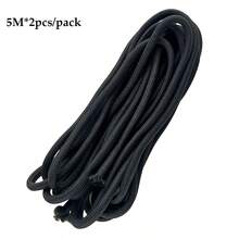 5M*2pcs/Pack 5mm Multi-Functional Round Core Colorful Braided Rope, DIY Handmade Beading Line, Outdoor Use, Tent - Solid Color - View 23