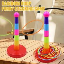 (Random Color) Colorful Plastic Sports Hoop Game Set, Suitable For Parties, Outdoor Play, Educational Games, Kindergarten Competitions, Booth Games, Christmas Gifts, Adult Games, Children's Party Gifts, Toys And Games, Kindergarten, Children's Toys, Christmas Game Parties, Games, Party Games, Children's Toys, Interactive Toys, Game Rooms, Sports Games, Toys, Drinking Games - 彩色 - 查看 2