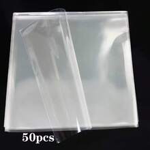 50pcs 12-Inch Vinyl Record Protective Sleeves - Clear PVC Storage Bags - Full Protection For LP, Box And Set, Lightweight And Durable Polyethylene Material, Ideal Choice For Music Enthusiasts, Protect Your Collection - Clear - View 10