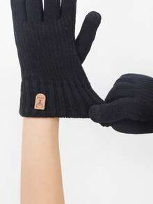 1 Pair Winter Warm Touchscreen Gloves, Bicycle Skiing, Full Palm Protection Windproof Men's Cycling Gloves, Outdoor Sports Gloves, Suitable For Cycling, Motorcycle Riding And Skiing - A - View 4