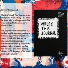 Wreck This Journal Creative Destruction Notebook, Black Hardcover Stress Relief Venting Journal, Fun Interactive Doodle DIY Blank Notebook, Emotional Release Stress Relief Art Book - Multiple Styles - View 5