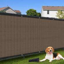 DELLNA 4/5/6ft Privacy Fence Screen With Thatched Roof Design, Sturdy & Durable. Equipped With Cable Ties, Suitable For Gardens, Patios, Backyards, Residential And Commercial Areas, Works As Decorative Patio Cover. - Brown - View 9