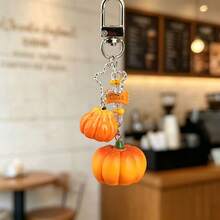 Realistic Vegetable Pumpkin Keychain, Sweet Girl Style Backpack Charm, Korean-Japanese Versatile Bag Accessory, Party Decoration - Multicolor - View 7