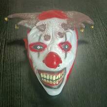 1pc Halloween Joker Mask With Green Wig, Adult Horror Killer Cosplay Role Play Mask - Multicolor - View 12