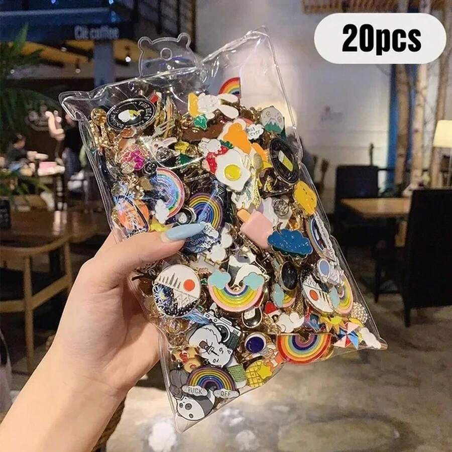 Kids Buttons & Pins - White - View 1