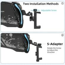 Giá đỡ gắn cằm mũ bảo hiểm xe máy cho camera, tương thích với G*Pro Hero D*I Osmo Action I*Sta360, phụ kiện dây đeo mũ bảo hiểm - Xem 5