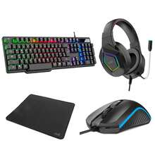 Teclado Pack Gaming USB Español + Auriculares + Ratón + Alfombrilla COOL Town - Ver 1