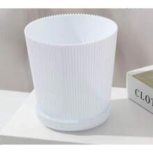 Vaso de flor Decorativo com bandeja -  Plastico - 15 cm - Visão 5