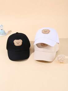 3pcs/Set Baby Spring/Autumn Cute Animal Head Print Baseball Caps, Suitable For Outdoor Sun Protection, Casual And Daily Party - Multicolor - View 8