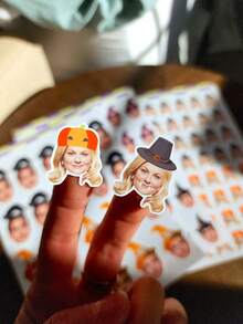 Face Confetti, 1/10/25/50/100/150/300 Pieces, Glossy Finish, Customized, Gift For Him, Gift For Her, Anniversary, Birthday, Party Decoration, Halloween Party Table Scatter Decor - Style 4 Paper Only (non-sticker) - View 4