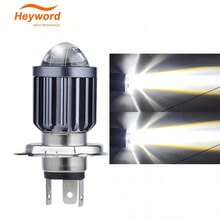 Heyword 1個 H4 LED 機車大燈燈泡 HB2 9003 12V-24V 高/低燈 適用於機車速克達 LED 大燈燈泡改裝套件 白色 - 米色 - 查看 3