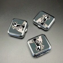 Portable Durable Mini Metal Ashtray, Famous Painting Pattern, Colorful Image Pocket Ashtray, Suitable For Car And Outdoor Use, Creative Gift, Smoking Accessory - Multicolor - View 3