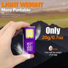 Ultra Bright Mini LED Multi-Function Flashlight, USB Rechargeable Handheld Light, Magnetic Work Light, 4 Lighting Modes, With Red & Blue Side Warning Lights, Compact Portable Design, Suitable For Home Emergency, Hiking, Camping, Fishing, Work And Car Repair - Multicolor - View 7