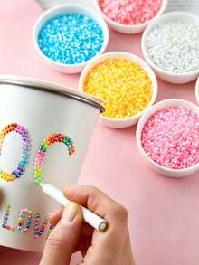 Approx. 33,600pcs 1 Box 42 Colors Rhinestone Nail Art Decoration, 3MM Resin Flat Back Rhinestones, Suitable For Nail Art Accessories, Clothing Hat Accessories, Eyewear Decoration And Other Fabric DIY Decorations - Multicolor - View 5
