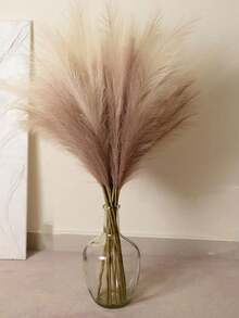 100/50/30/20/10/3pcs Artificial Reed Grass, Reeds, For Floor Vase, Vase Filler, Bohemian Country Farmhouse Home Decor, Wedding Party Decoration, Valentine's Day, Birthday Graduation Gift, Autumn Decor, Fall, Artificial Plants - Beige Gradient - View 7
