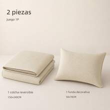 POLIGONO Quilt Sets - Beige - View 6