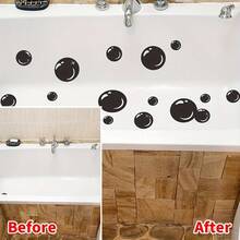 6pcs Non-Slip Bathtub Stickers Black Five-In-A-Row Pattern Bathroom Stickers Waterproof Matte Bathtub Decals - one-size - View 6