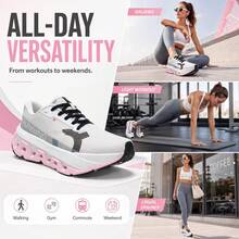 On Running Onrun Cloudmonster 3 Hyper Running Shoes: Comfortable, Versatile, Shock-Absorbing, Breathable, And Rebounding; Unisex; Pink And White. - 3WG10044732 - View 7