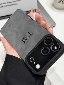 1件可客製化DIY姓名手機殼，可客製化字母與姓名，適用於Apple 18ProMax/17ProMax/16Pro/15/14Plus/13 Pro/12ProMax/11/XsMax及手機配件，柔軟PU皮革材質，防震防刮防指紋，柔軟TPU全包覆手機殼，個性化手機殼禮物的理性選擇，適合伴侶、商務夥伴、家人、好友，生日或週年紀念個性化禮物 - 黑色 - 查看 9