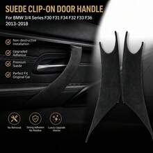 2/4 Pcs Suede Interior Door Handle Set, No-Dismantle Anti-Sticky Trim For BMW 3 4 Series F30 F31 F32 F33 F34 F36 F80 2013-2018, Car Interior Accessories - New - View 3