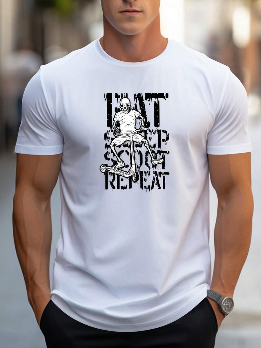 Men T-Shirts - 白色 - 查看 1