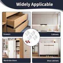 5/7/9 Pcs Ultra Thin Magnetic Door Catches, Cupboard Door Magnets, Self Adhesive Cabinet Magnet Closure For Closet Wardrobe Cupboard Drawer Magnetss - Cabinet Door Magnets - View 5