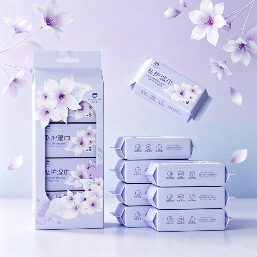 EDI Pure Water Cleaning Wipes, Small Pack Care Wipes Travel Size. Natural Formula, And Additive-Free. - Multicolor - View 1